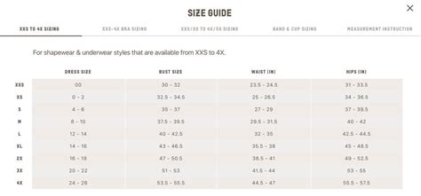 skims fabric size chart